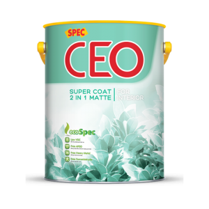 SPEC CEO SUPER COAT 2 IN 1 MATTE FOR INTERIOR - SƠN NỘI THẤT 2 TRONG 1 CAO CẤP LÁNG MỊN