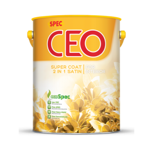 SPEC CEO SUPER COAT 2 IN 1 SATIN FOR INTERIOR - SƠN NỘI THẤT 2 TRONG 1 CAO CẤP BÓNG LOÁNG