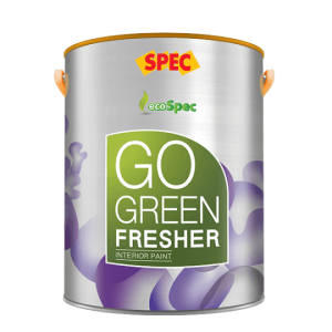 SPEC GO GREEN FRESHER INTERIOR PAINT - SƠN SPEC XANH NỘI THẤT THÁCH THỨC VẾT BẨN