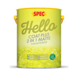 SPEC HELLO COAT PLUS 2 IN 1 MATTE FOR INTERIOR - SƠN NỘI THẤT 2 TRONG 1 CAO CẤP LÁNG MỊN