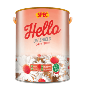 SPEC HELLO UV SHIELD FOR EXTERIOR - SƠN NGOẠI THẤT CAO CẤP CHỐNG BÁM BẨN, CÔNG NGHỆ CHỐNG PHAI MÀU