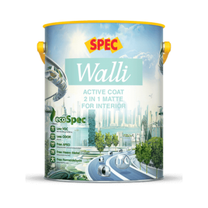 SPEC WALLI ACTIVE COAT 2 IN 1 MATTE FOR INTERIOR - SƠN NỘI THẤT 2 TRONG 1 CAO CẤP LÁNG MỊN