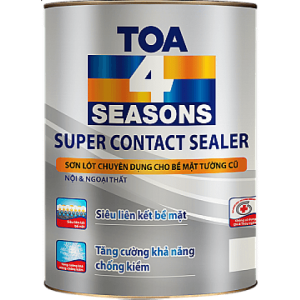 SƠN LÓT CHUYÊN DỤNG CHO BỀ MẶT TƯỜNG CŨ NỘI VÀ NGOẠI THẤT TOA 4 SEASONS SUPER CONTACT SEALER