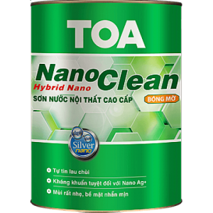 SƠN NƯỚC NỘI THẤT CAO CẤP TOA NANOCLEAN BÓNG MỜ